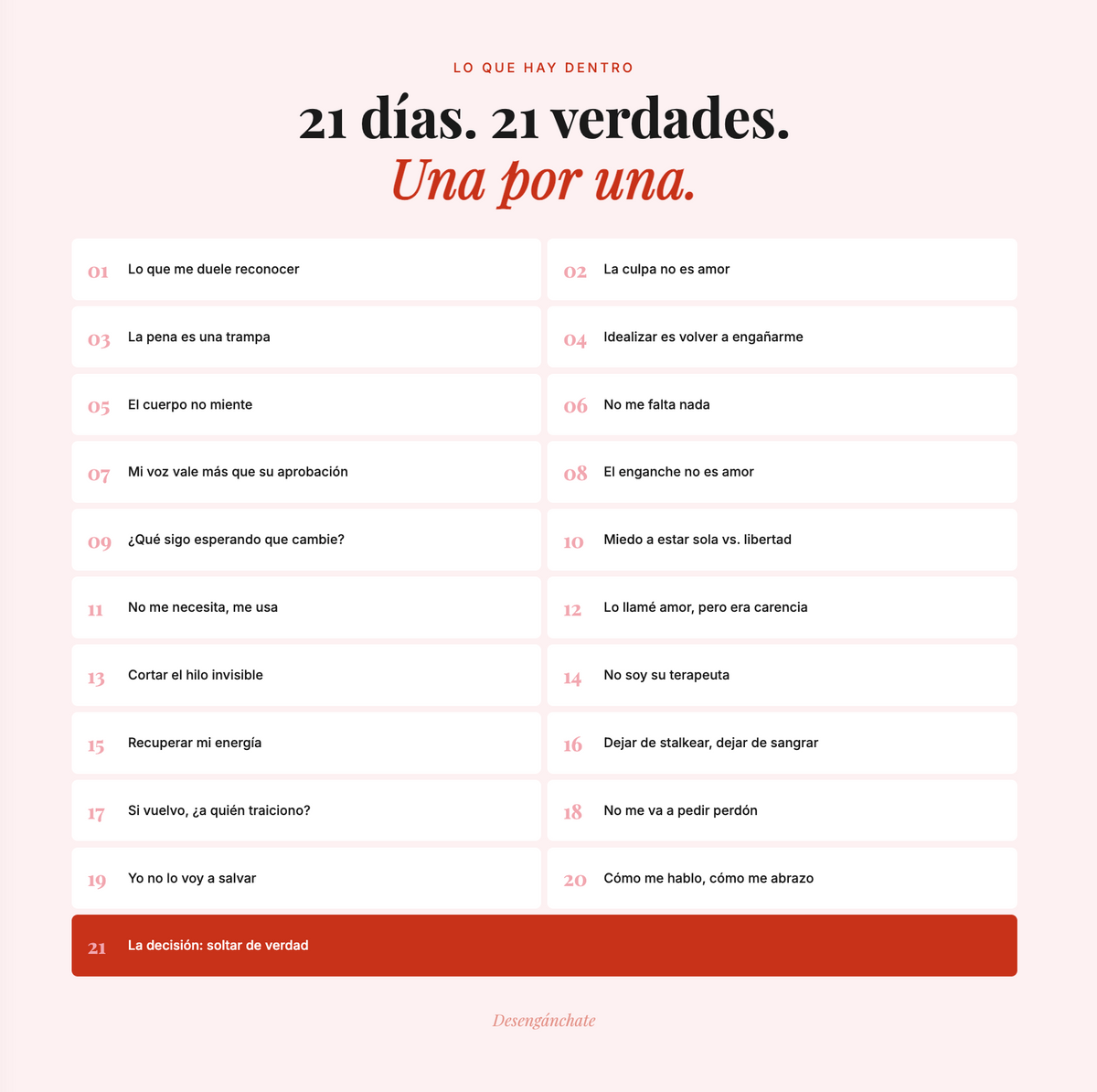DESENGÁNCHATE